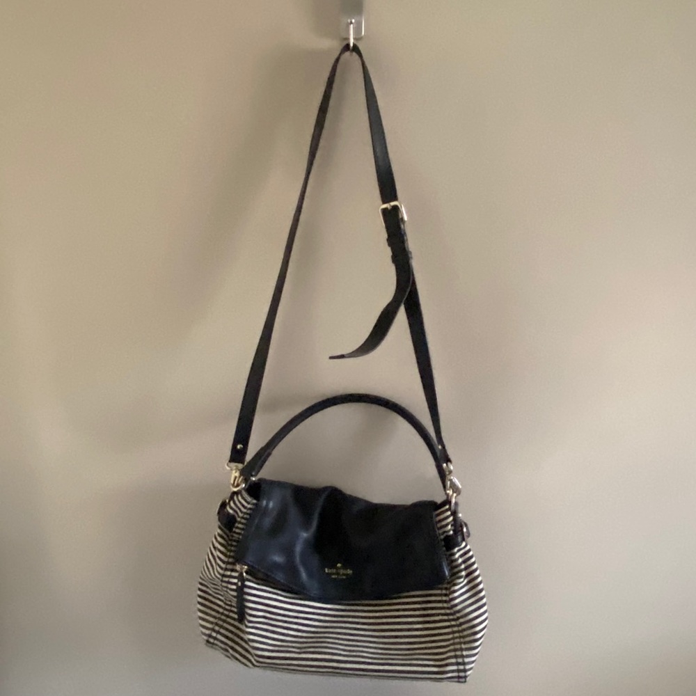 Black and off-white {Kate Spade} purse